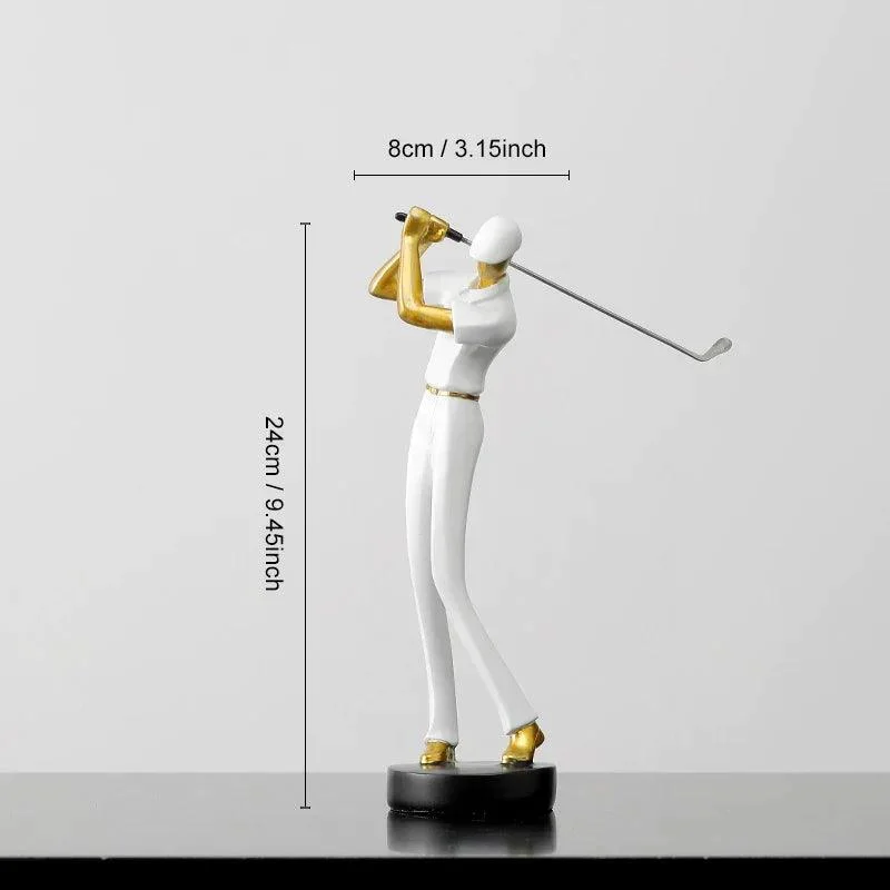 Homeko Nordic Abstract Golfer Sculptures -