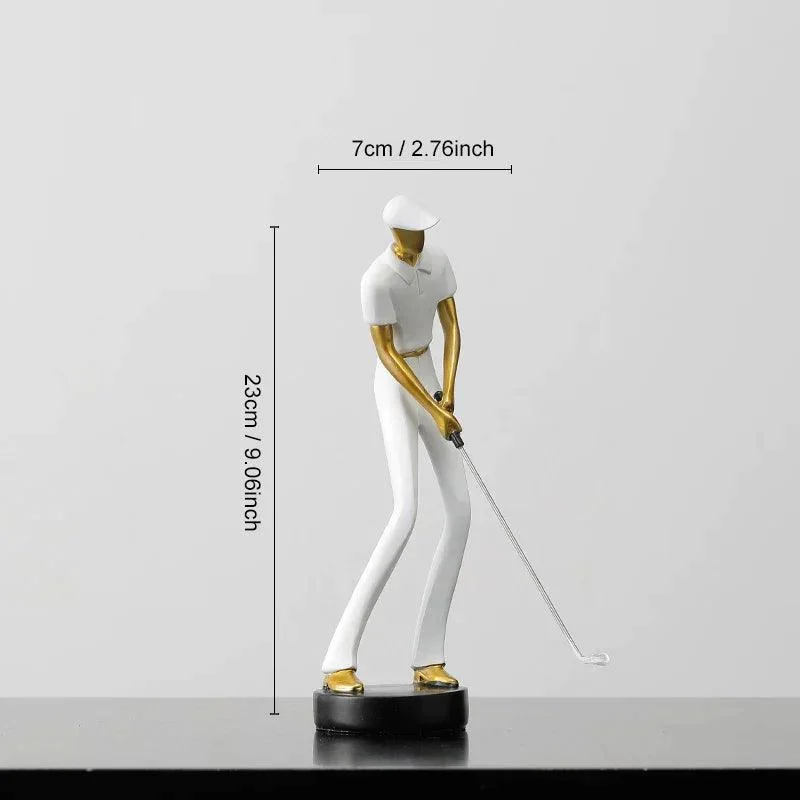 Homeko Nordic Abstract Golfer Sculptures -