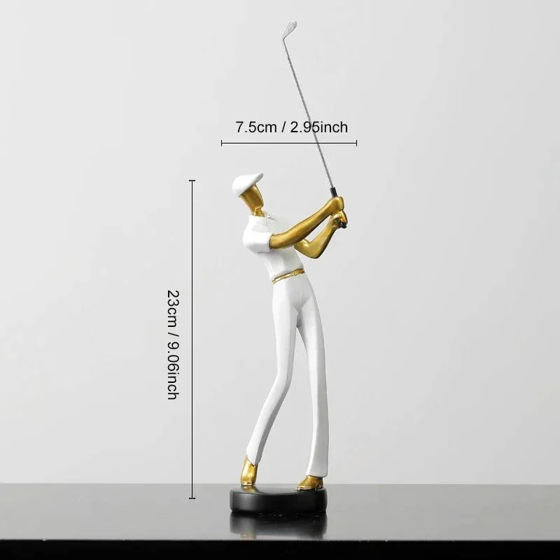 Homeko Nordic Abstract Golfer Sculptures -