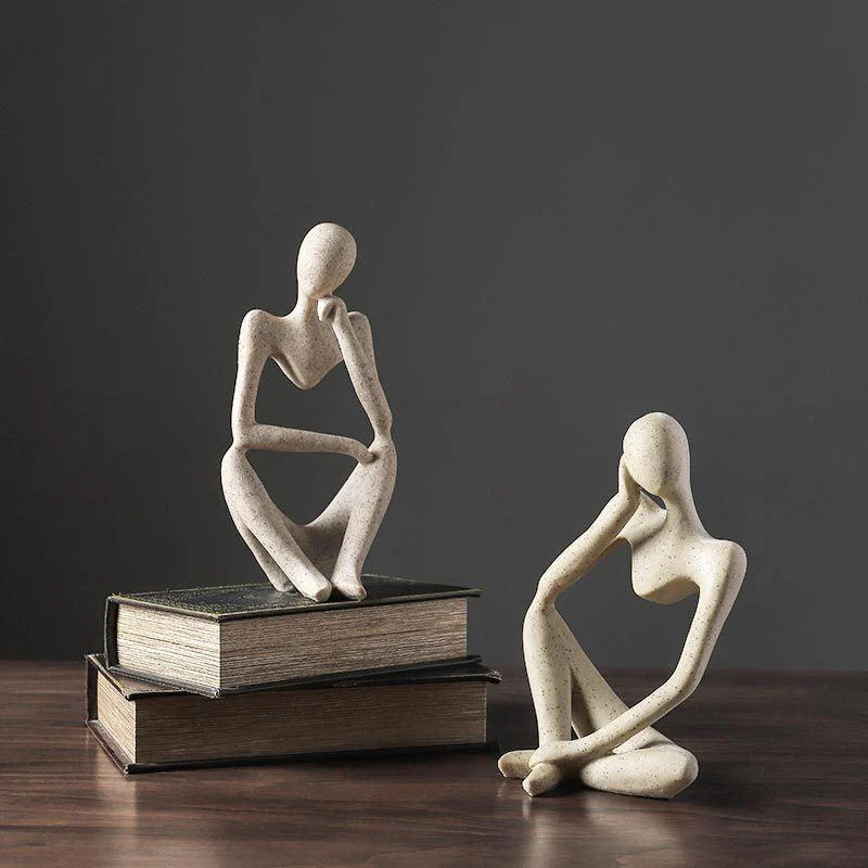 Homeko Nordic Abstract Thinker Statue -