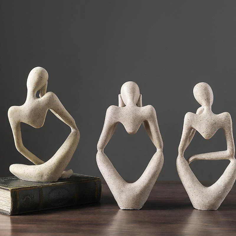 Homeko Nordic Abstract Thinker Statue -