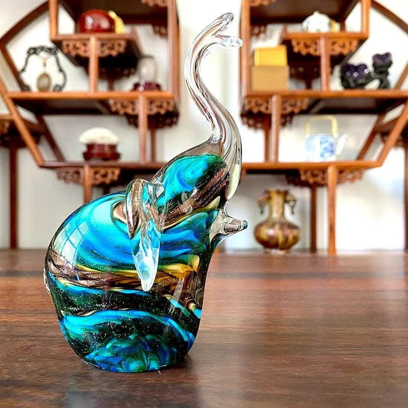 Homeko_Nordic_Glass_Elephant_Sculpture_-_-4268361 Homeko Nordic Glass Elephant Sculpture -