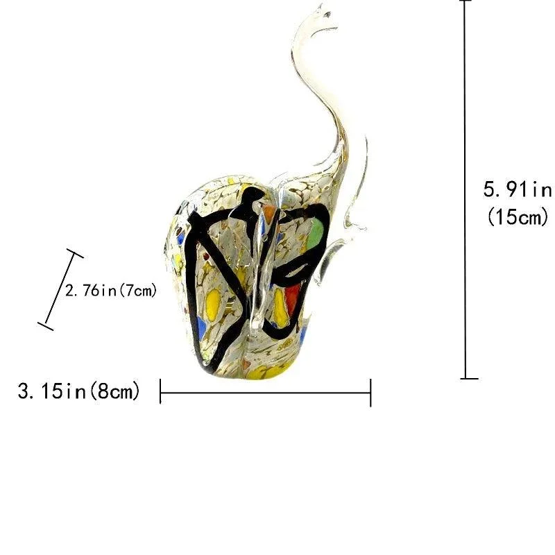 Homeko_Nordic_Glass_Elephant_Sculpture_-_-4268365 Homeko Nordic Glass Elephant Sculpture -