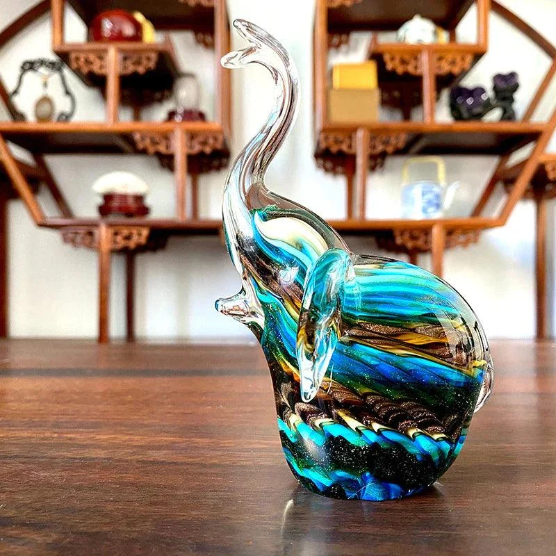 Homeko_Nordic_Glass_Elephant_Sculpture_-_-4268369 Homeko Nordic Glass Elephant Sculpture -