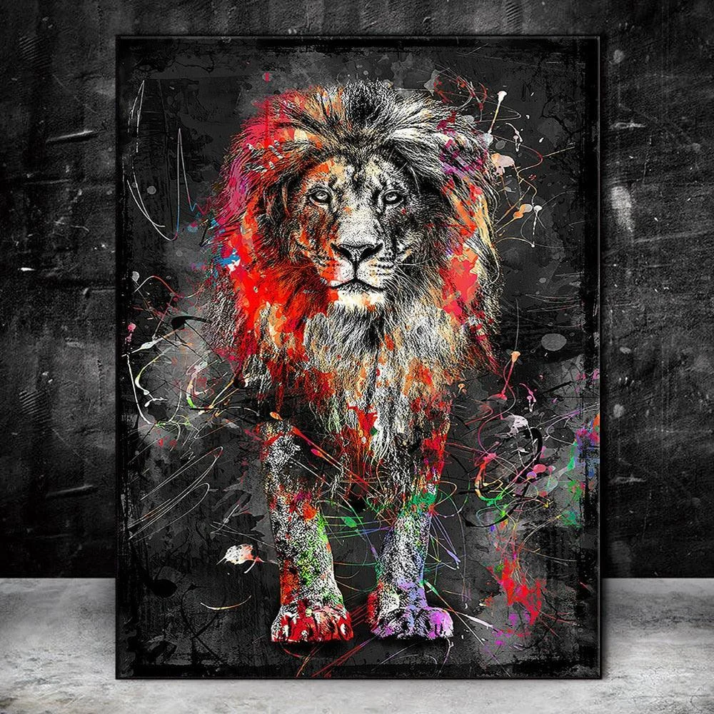Homeko Nordic Lion Painting -
