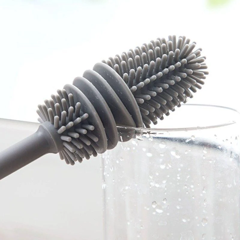 Homeko Nordic Silicone Cup, Glass And Bottle Brush -