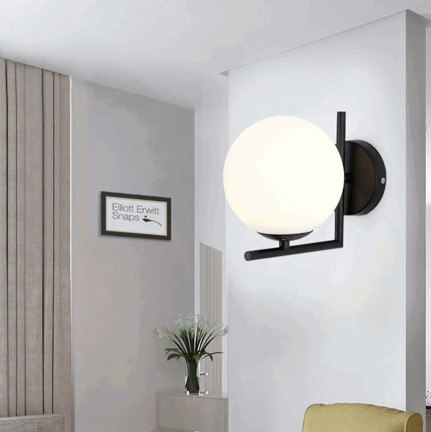 Homeko Orb Angular Base Wall Light -