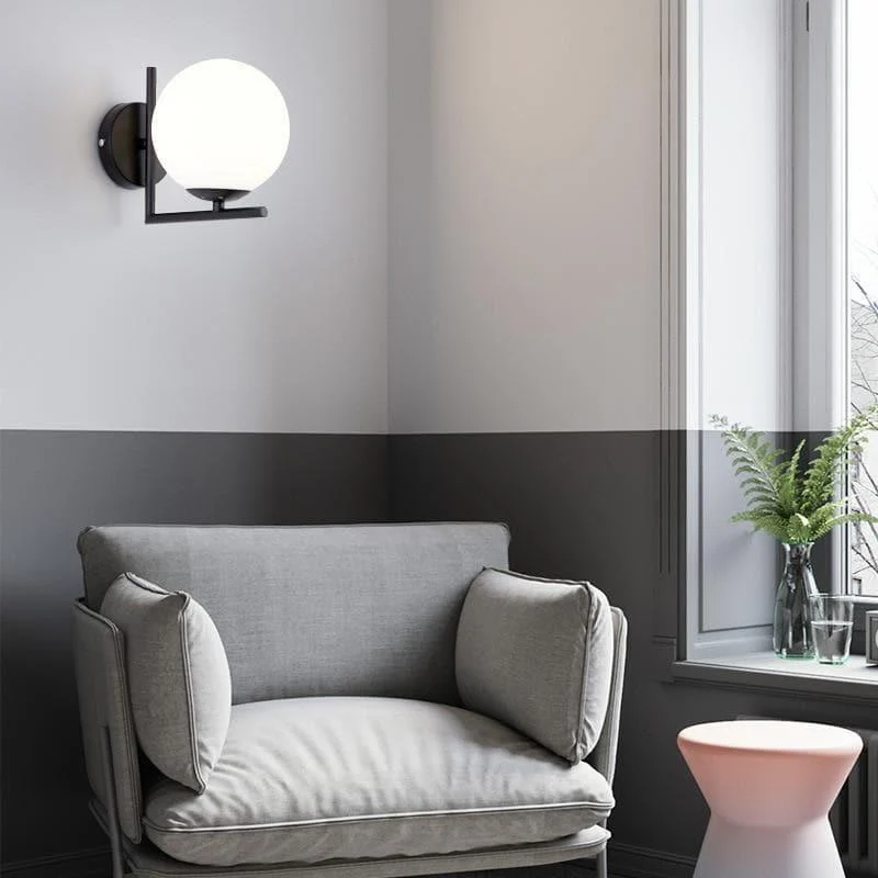 Homeko Orb Angular Base Wall Light -