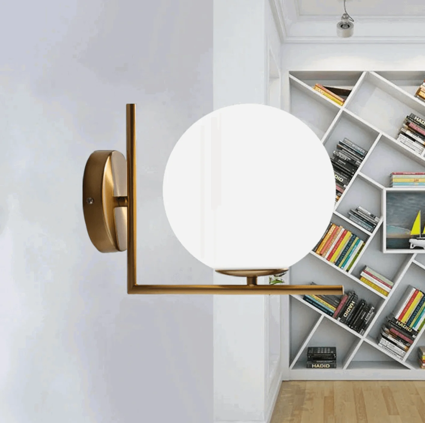 Homeko Orb Angular Base Wall Light -