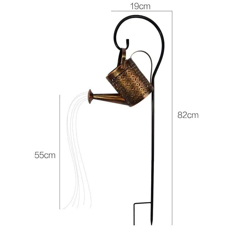 Homeko Outdoor Watering Can Waterfall Garden Lamp -