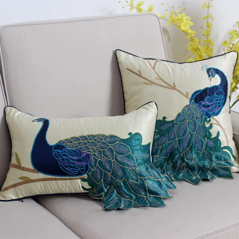 Homeko_Peacock_Pillow_Cover_-_-4272338 Homeko Peacock Pillow Cover -