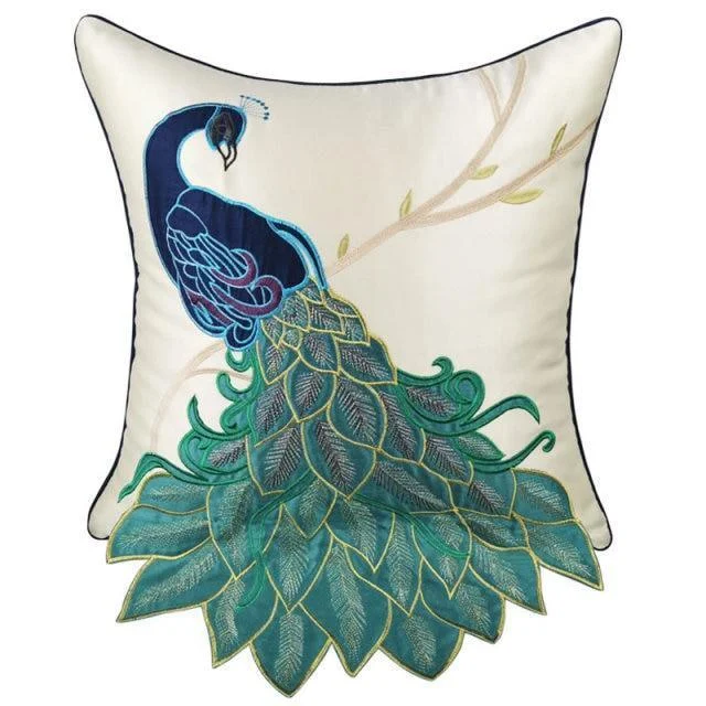 Homeko_Peacock_Pillow_Cover_-_-4272349 Homeko Peacock Pillow Cover -