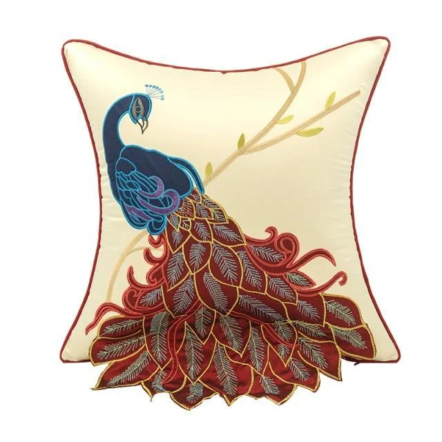 Homeko_Peacock_Pillow_Cover_-_-4272368 Homeko Peacock Pillow Cover -