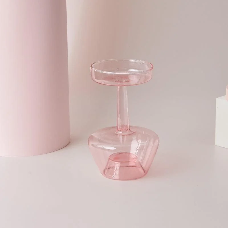 Homeko_Pink_Glass_Taper_Candle_Holder_Vases_-_-4273010 Homeko Pink Glass Taper Candle Holder & Vases -