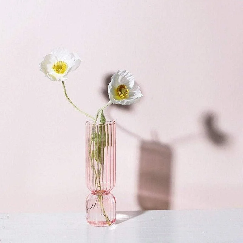 Homeko_Pink_Glass_Taper_Candle_Holder_Vases_-_-4273014 Homeko Pink Glass Taper Candle Holder & Vases -