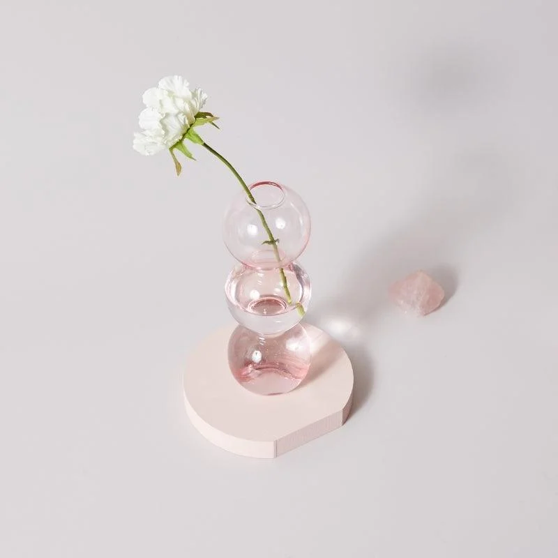 Homeko_Pink_Glass_Taper_Candle_Holder_Vases_-_-4273049 Homeko Pink Glass Taper Candle Holder & Vases -