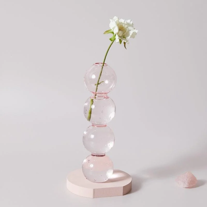 Homeko_Pink_Glass_Taper_Candle_Holder_Vases_-_-4273053 Homeko Pink Glass Taper Candle Holder & Vases -