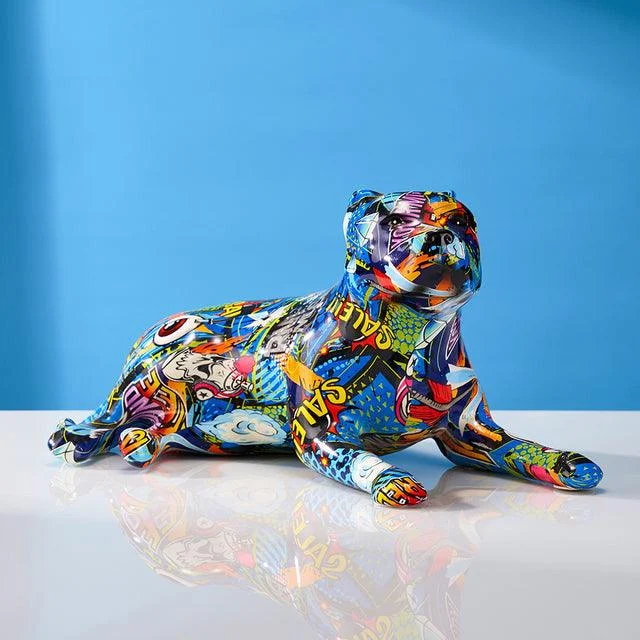 Homeko_Pit_Bull_Graffiti_Painted_Statue_-_-4273108 Homeko Pit Bull Graffiti Painted Statue -