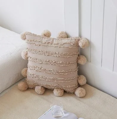 Homeko Pom Pom Tassel Pillow Covers -