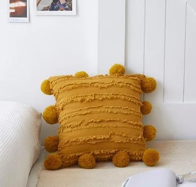 Homeko Pom Pom Tassel Pillow Covers -