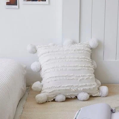 Homeko Pom Pom Tassel Pillow Covers -