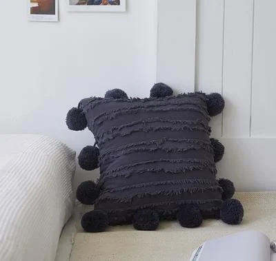 Homeko Pom Pom Tassel Pillow Covers -