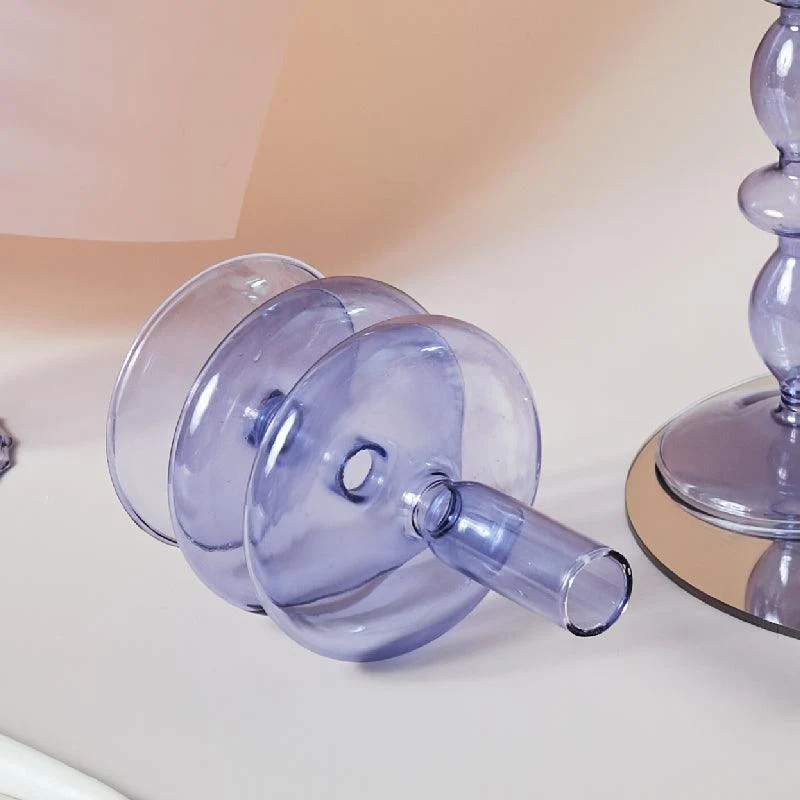 Homeko_Purple_Glass_Taper_Candle_Holder_Vases_-_-4274795 Homeko Purple Glass Taper Candle Holder & Vases -