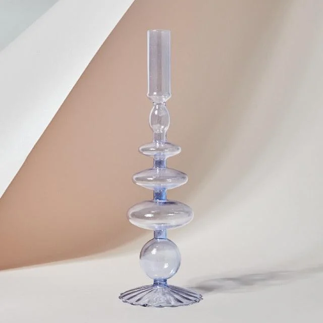 Homeko_Purple_Glass_Taper_Candle_Holder_Vases_-_-4274803 Homeko Purple Glass Taper Candle Holder & Vases -