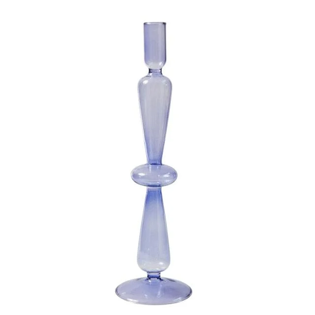 Homeko_Purple_Glass_Taper_Candle_Holder_Vases_-_-4274810 Homeko Purple Glass Taper Candle Holder & Vases -