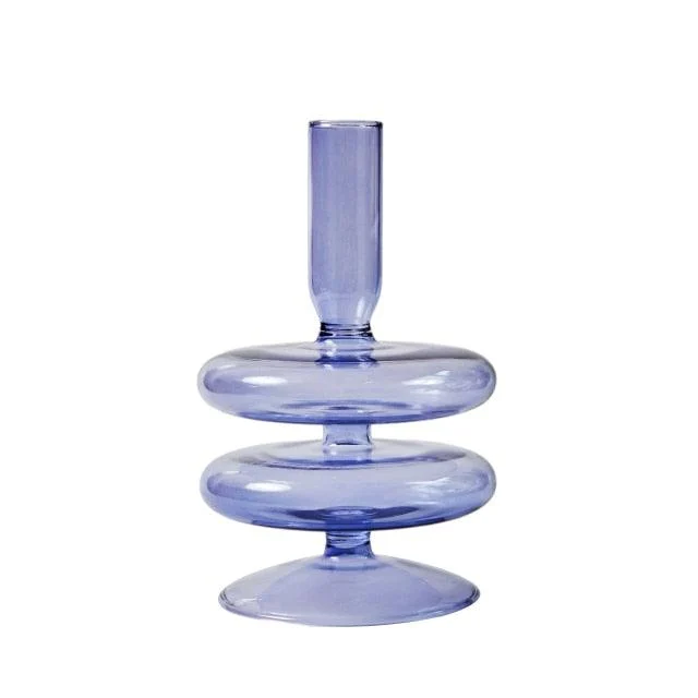 Homeko_Purple_Glass_Taper_Candle_Holder_Vases_-_-4274812 Homeko Purple Glass Taper Candle Holder & Vases -
