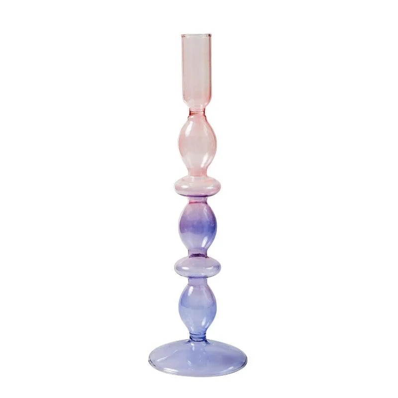 Homeko_Purple_Glass_Taper_Candle_Holder_Vases_-_-4274825 Homeko Purple Glass Taper Candle Holder & Vases -