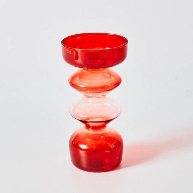 Homeko_Red_Glass_Taper_Candle_Holders_Vases_-_-4275545 Homeko Red Glass Taper Candle Holders & Vases -