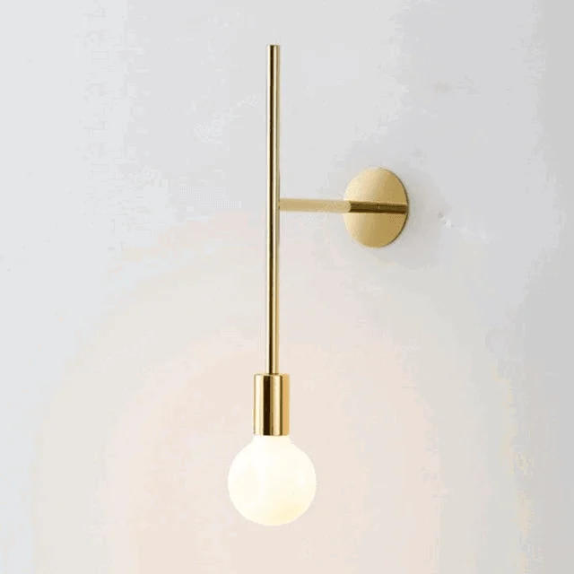 Homeko Rod Glass Bulb Wall Light -