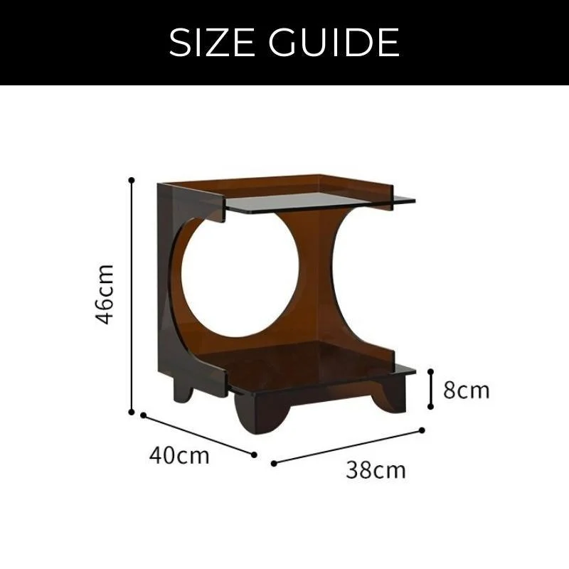 Homeko_Rust_Brown_Acrylic_Side_Table_-_-4277472 Homeko Rust Brown Acrylic Side Table -