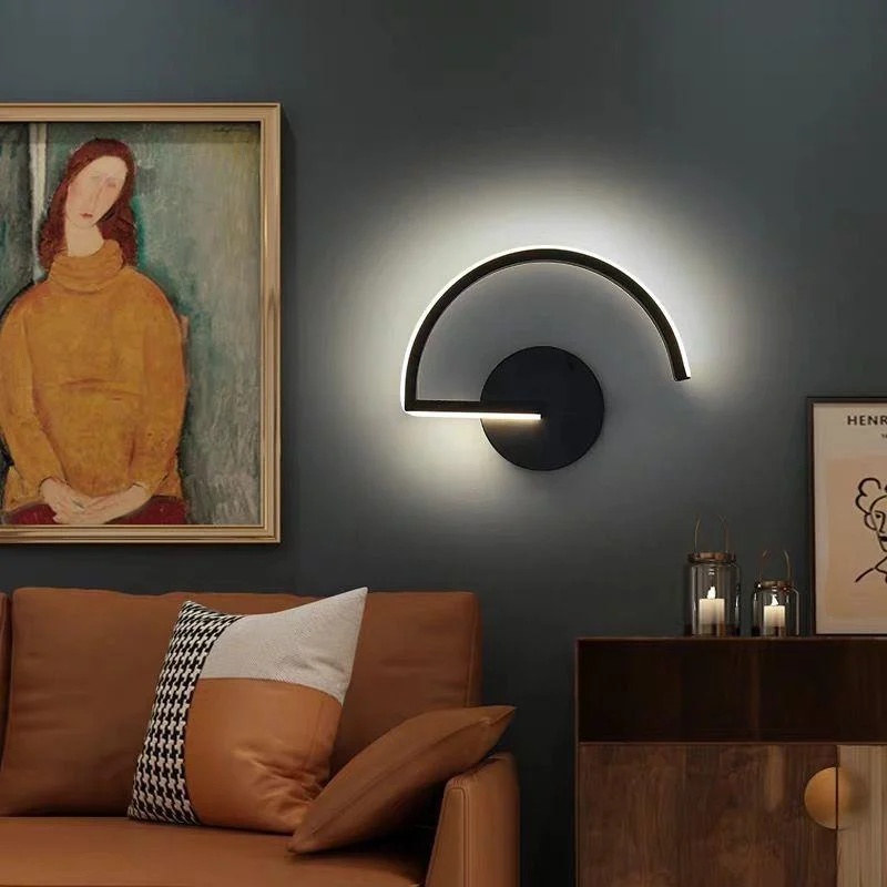 Homeko Semi-Circle Metal Wall Light -