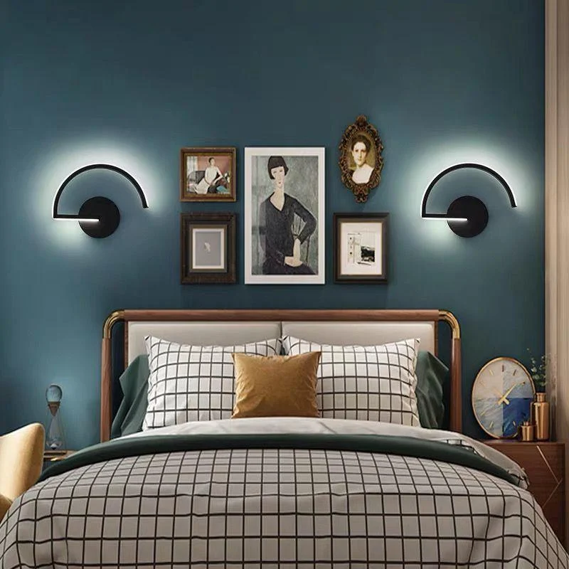 Homeko Semi-Circle Metal Wall Light -