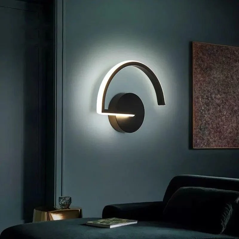 Homeko Semi-Circle Metal Wall Light -