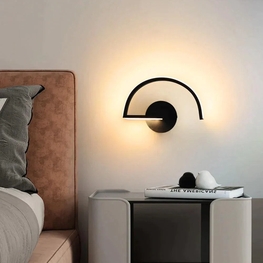 Homeko Semi-Circle Metal Wall Light -