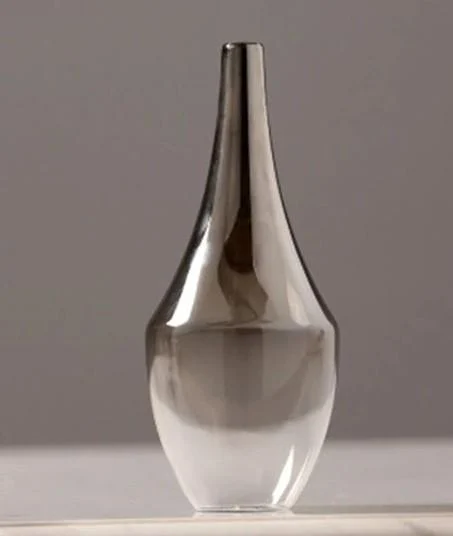 Homeko Silver Gradient Vase -