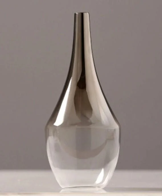 Homeko Silver Gradient Vase -