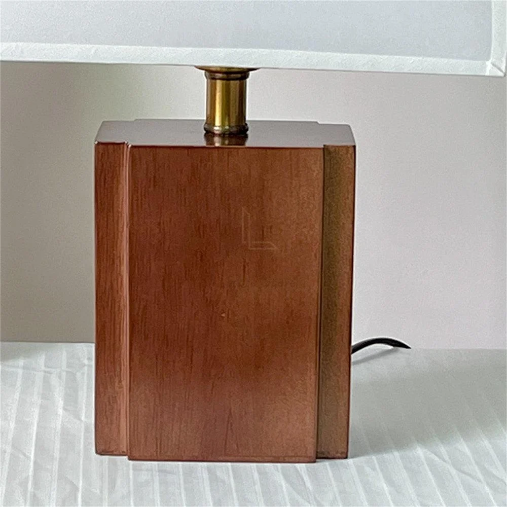 Homeko_Solid_Wood_Fabric_Lampshade_Table_Lamp_-_-4280867 Homeko Solid Wood Fabric Lampshade Table Lamp -
