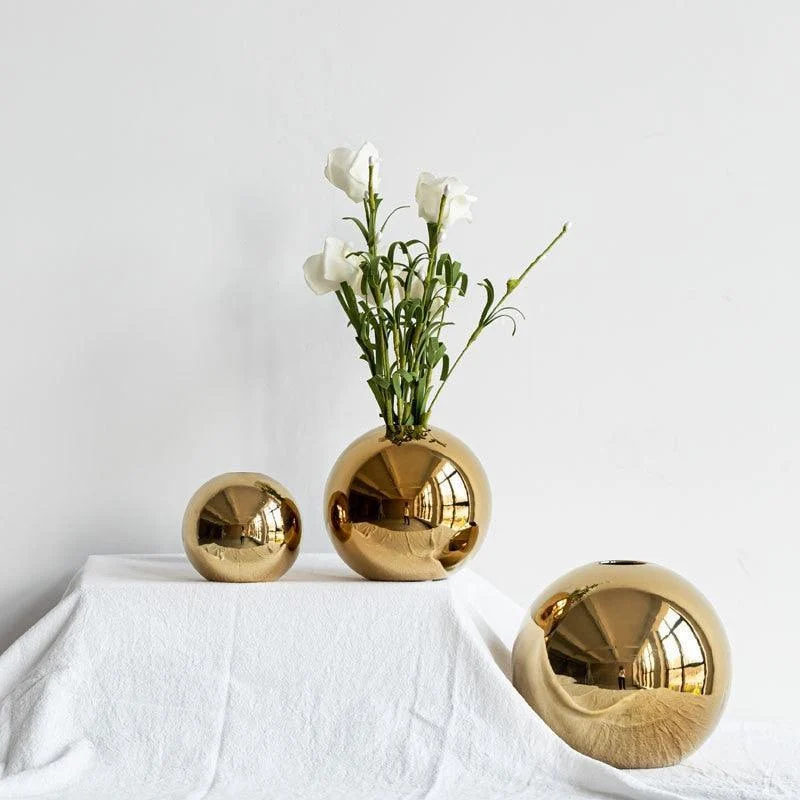 Homeko_Sphere_Golden_Flower_Vase_-_-4280988 Homeko Sphere Golden Flower Vase -