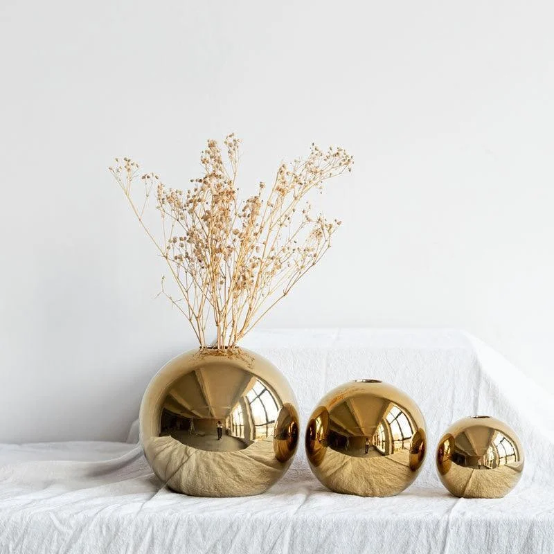 Homeko_Sphere_Golden_Flower_Vase_-_-4281003 Homeko Sphere Golden Flower Vase -