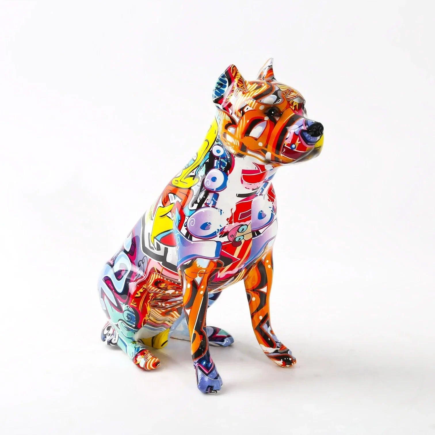 Homeko_Staffordshire_Terrier_Graffiti_Painted_Statue_-_-4281516 Homeko Staffordshire Terrier Graffiti Painted Statue -
