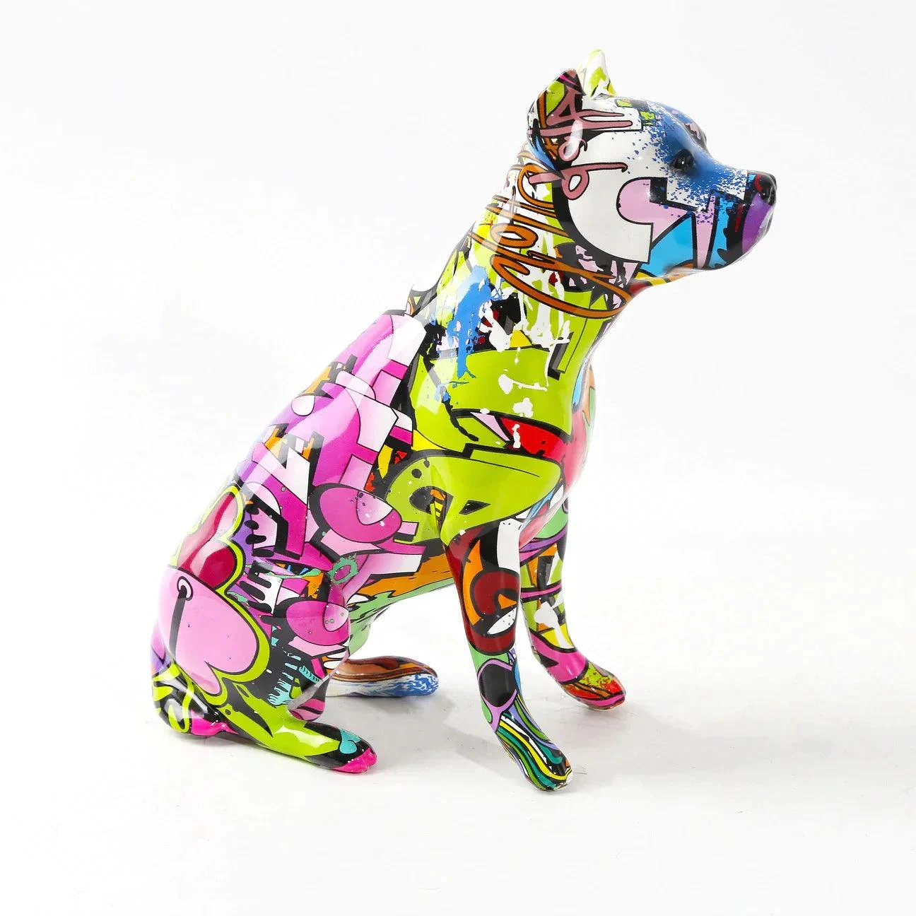 Homeko_Staffordshire_Terrier_Graffiti_Painted_Statue_-_-4281541 Homeko Staffordshire Terrier Graffiti Painted Statue -