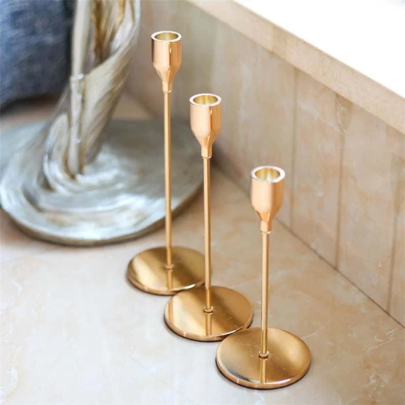 Homeko_Stainless_Steel_Candle_Holder_Set_-_-4281943 Homeko Stainless Steel Candle Holder Set -