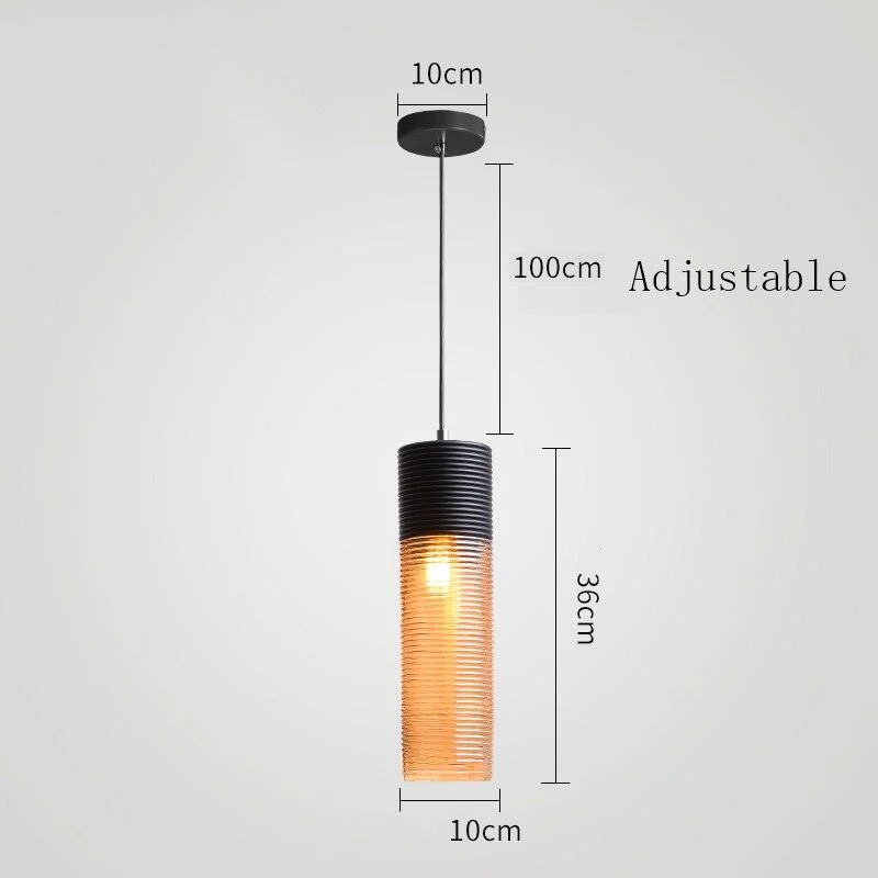 Homeko Stripe Glass Pendant Lights -