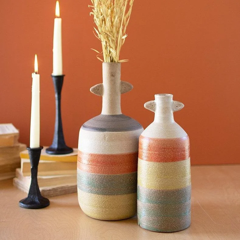 Homeko Striped Vase Set -