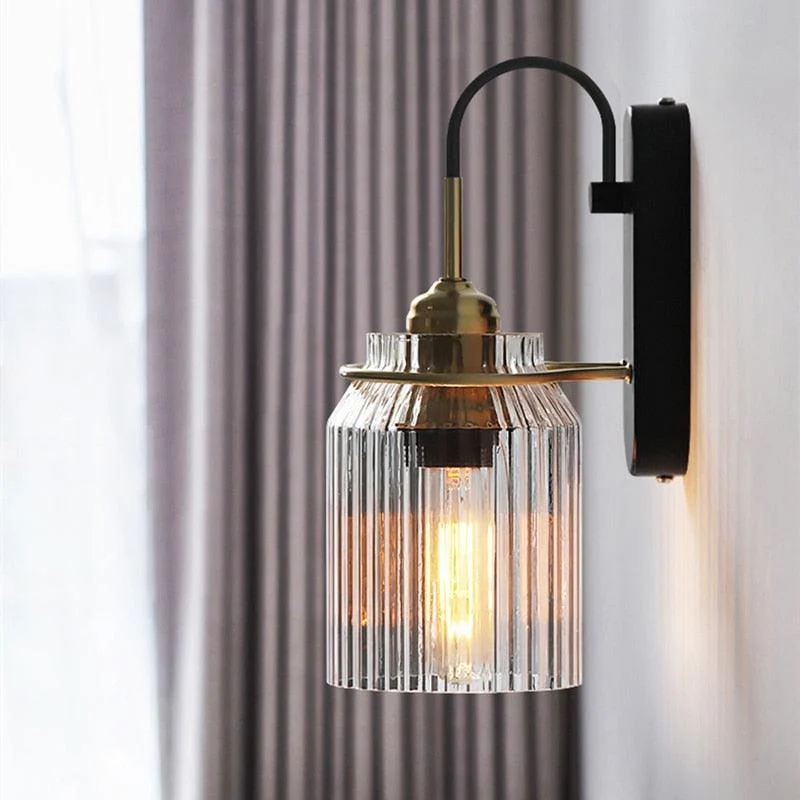 Homeko Style Glass Funnel Wall Lamps -