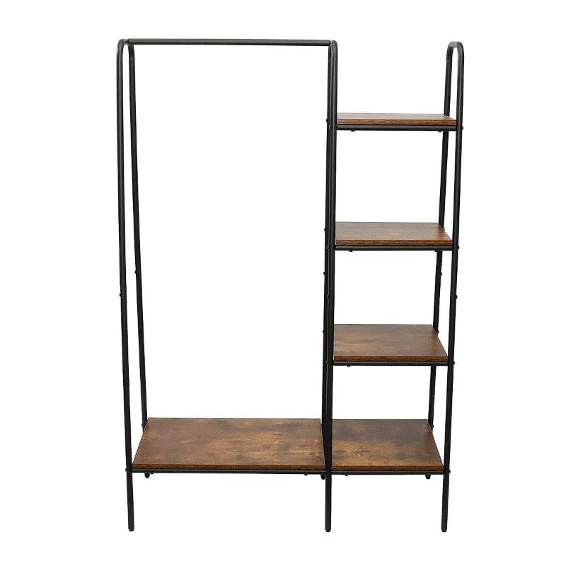 Homeko_Syracuse_Rustic_Wood_and_Metal_Clothes_Racks_-_-4284166 Homeko Syracuse Rustic Wood and Metal Clothes Racks -